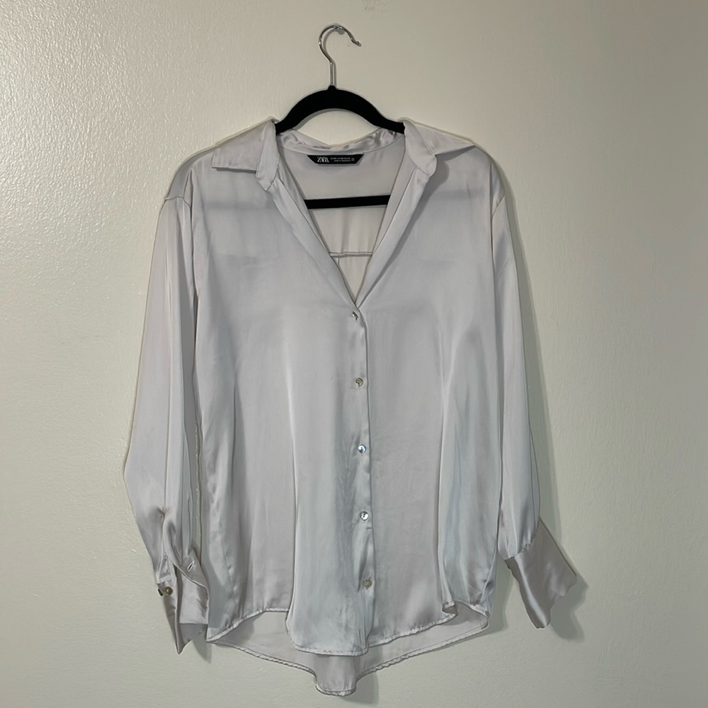 Zara Women White blouses Size XS Business Casual
